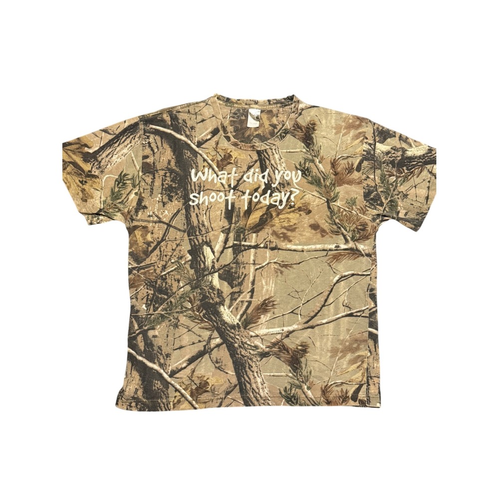 Code V RealTree Camo T-Shirt Mens XL Archway Inn Graphic Hunting Humor Tee